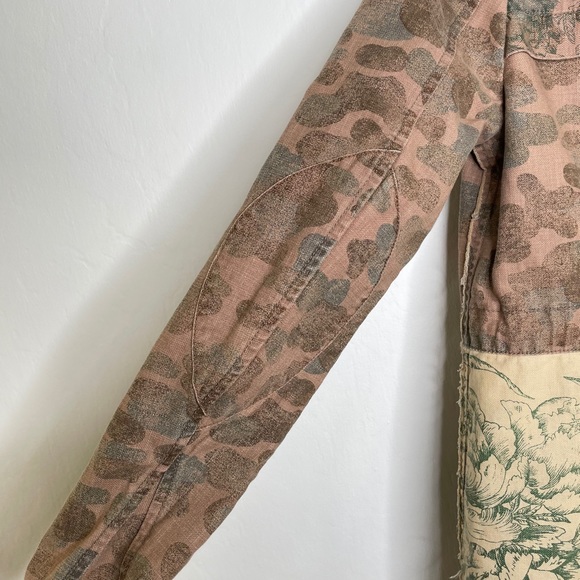 Hei Hei Anthropologie Floral Fatigue Camo Jacket - Picture 8 of 12